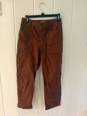 Universal Thread Straight Leg Utility Pants in Rust Brown